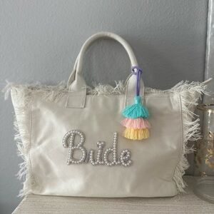 Elegant White Bride Tote Bag